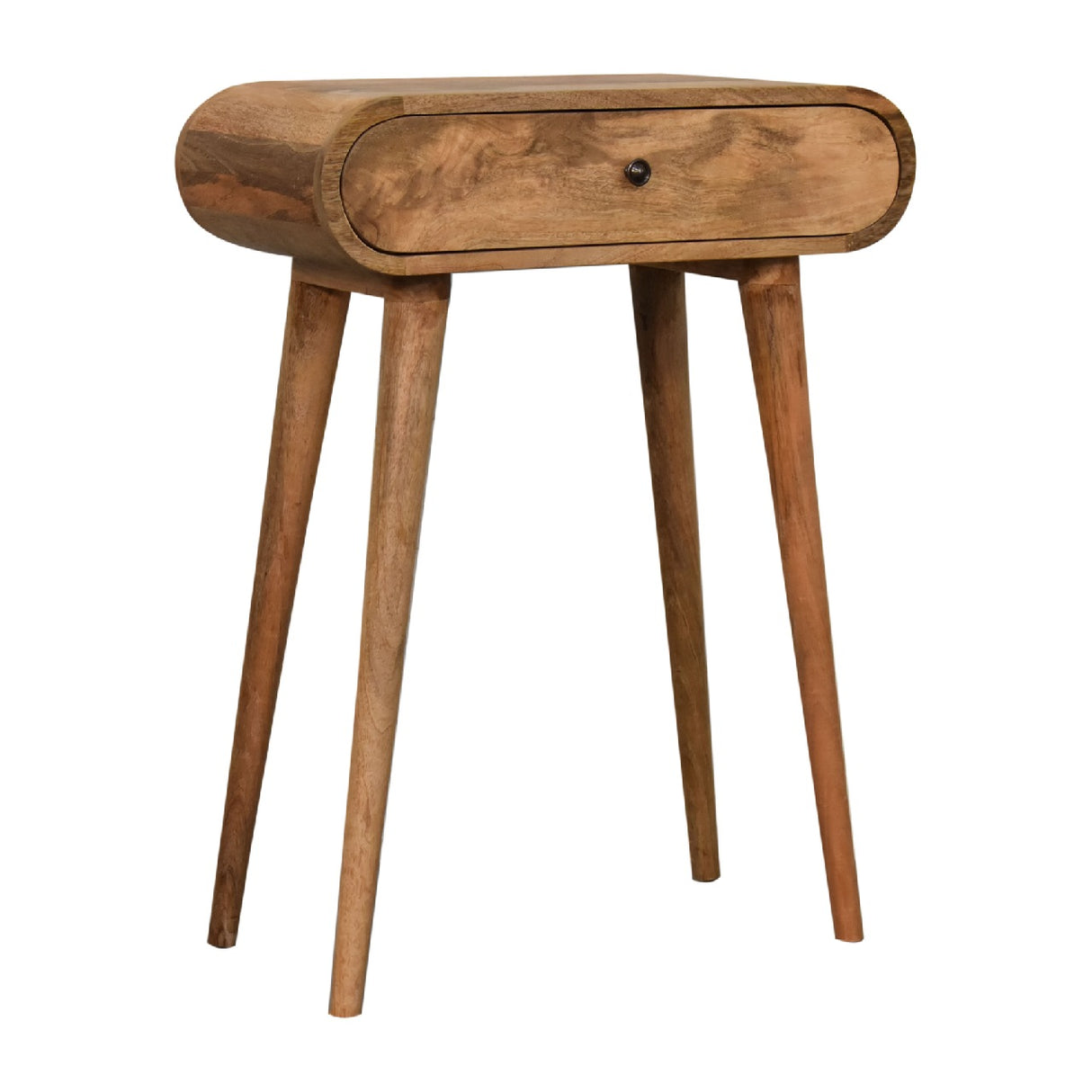 Solid Mango Wood Console Table Mini With 1 Drawer - London