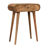 Solid Mango Wood Console Table Mini With 1 Drawer - London