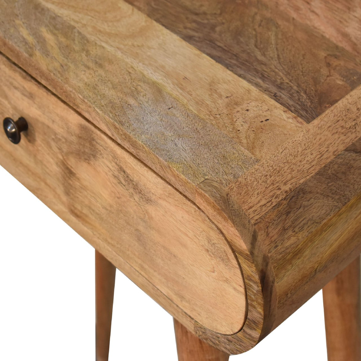 Solid Mango Wood Console Table Mini With 1 Drawer - London