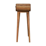 Solid Mango Wood Console Table Mini With 1 Drawer - London