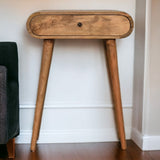 Solid Mango Wood Console Table Mini With 1 Drawer - London