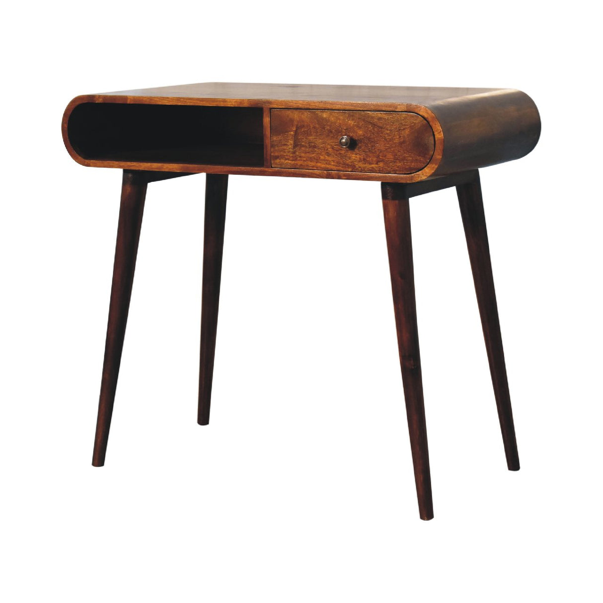 Solid Mango Wood Console Table Open With 2 Drawers - London