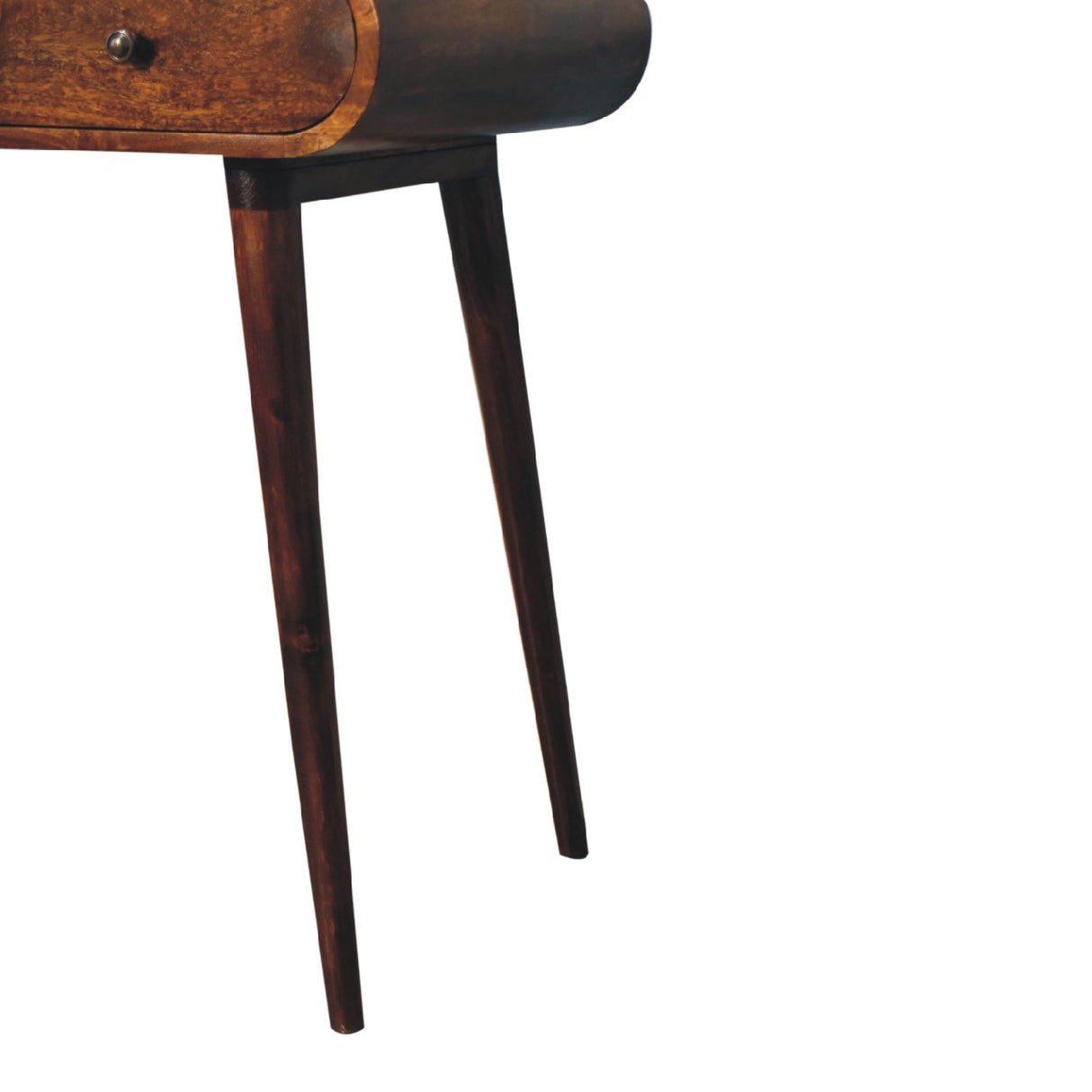 Solid Mango Wood Console Table Open With 2 Drawers - London