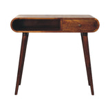 Solid Mango Wood Console Table Open With 2 Drawers - London