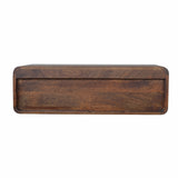 Solid Mango Wood Console Table Open Floating With 2 Drawers - Hereford