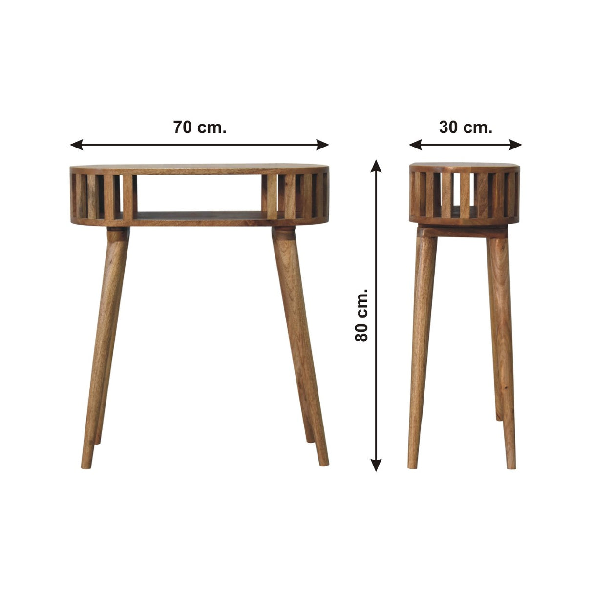 Solid Mango Wood Console Table Rectangular - Ariella
