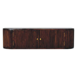 Solid Mango Wood Console Table Wall Mounted With 2 Doors - Birmingham