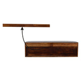 Solid Mango Wood Console Table Wall Mounted With 2 Doors - Birmingham