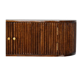 Solid Mango Wood Console Table Wall Mounted With 2 Doors - Birmingham