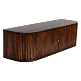 Solid Mango Wood Console Table Wall Mounted With 2 Doors - Birmingham