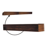 Solid Mango Wood Console Table Wall Mounted With 2 Drawers - Lunar