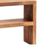 Solid Mango Wood Console Table With 1 Shelf - Toko