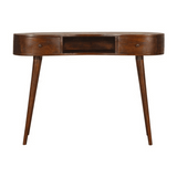 Solid Mango Wood Desk for Home in Wave Shape - Birmingham