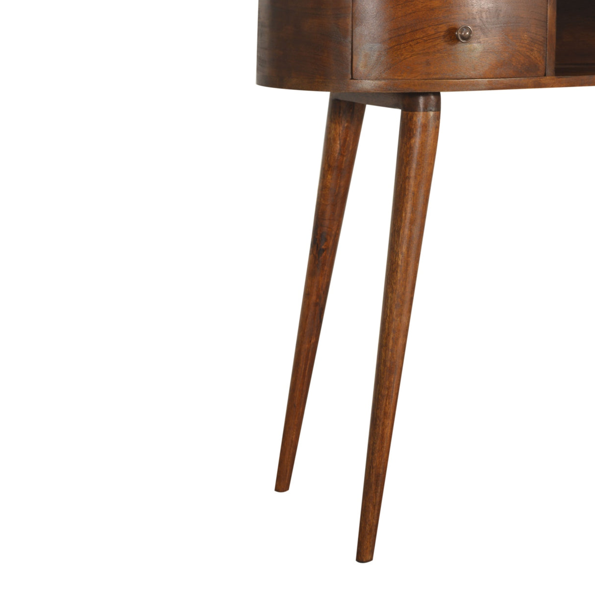Solid Mango Wood Desk for Home in Wave Shape - Birmingham