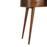 Solid Mango Wood Desk for Home in Wave Shape - Birmingham