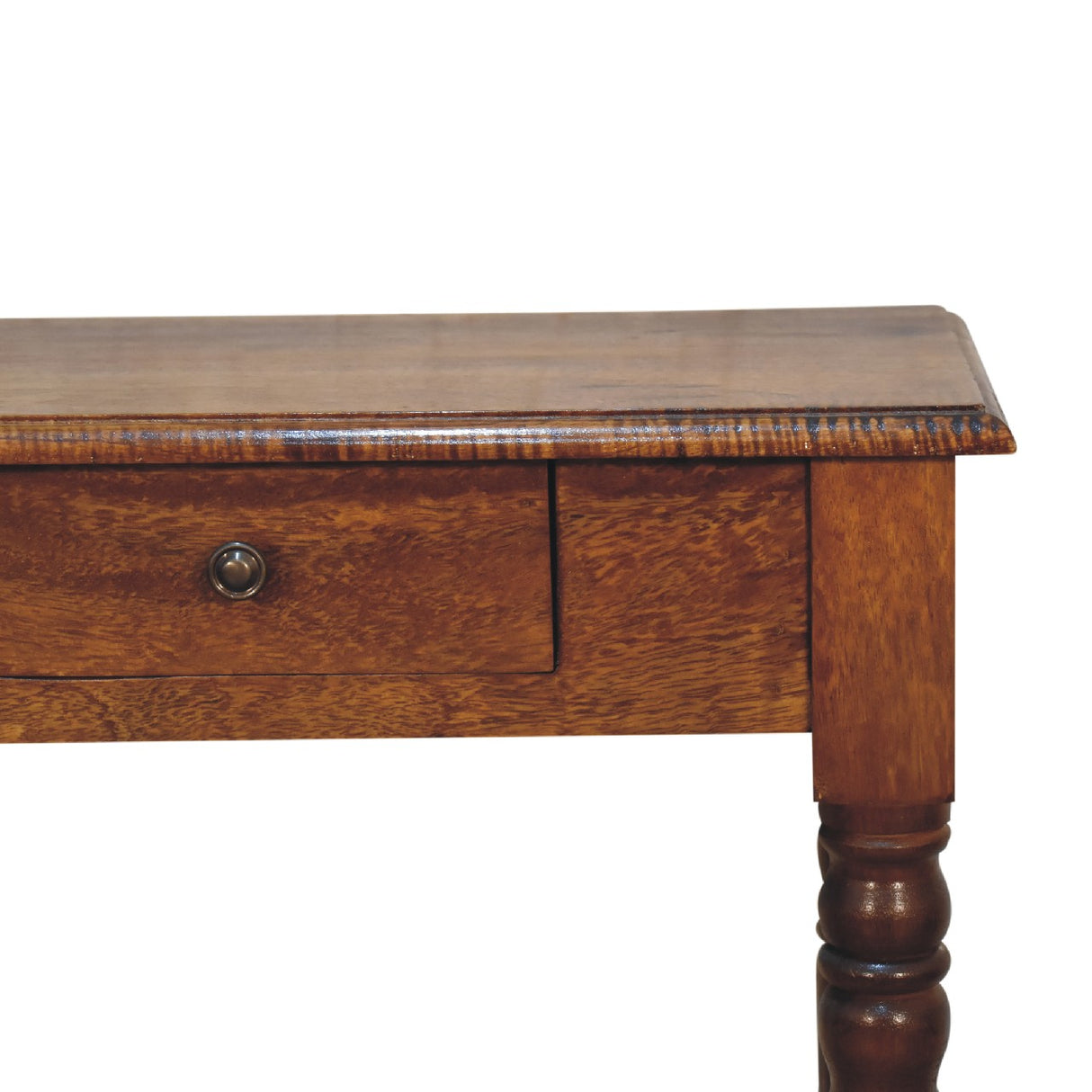 Solid Mango Wood Desk for Home With Turned Leg - Birmingham