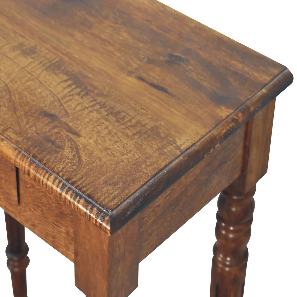 Solid Mango Wood Desk for Home With Turned Leg - Birmingham