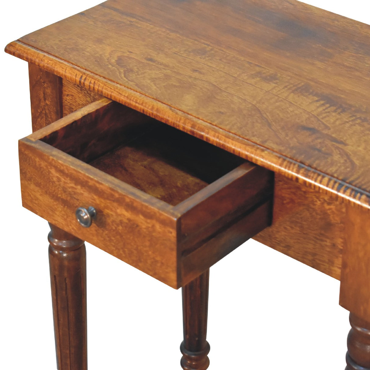 Solid Mango Wood Desk for Home With Turned Leg - Birmingham