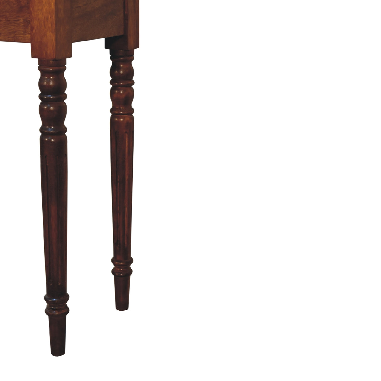 Solid Mango Wood Desk for Home With Turned Leg - Birmingham