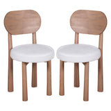 Solid Mango Wood Dining Chairs in Set Of 2 - Indus