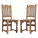 Solid Mango Wood Dining Chairs in Set of 2 - Granary