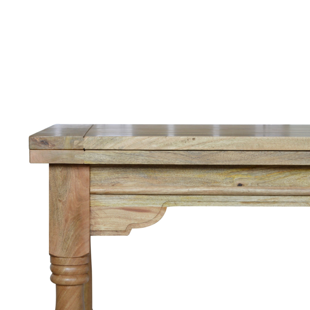 Solid Mango Wood Dining Table for 4 to 6 People Square Butterfly Extending - Granary
