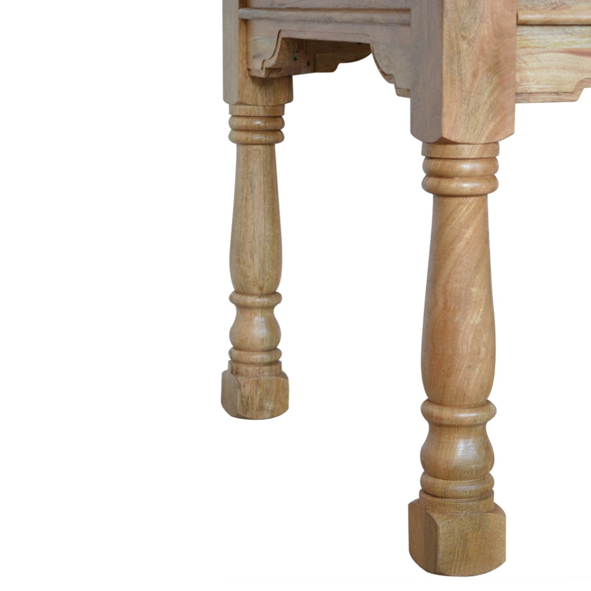 Solid Mango Wood Dining Table for 4 to 6 People Square Butterfly Extending - Granary