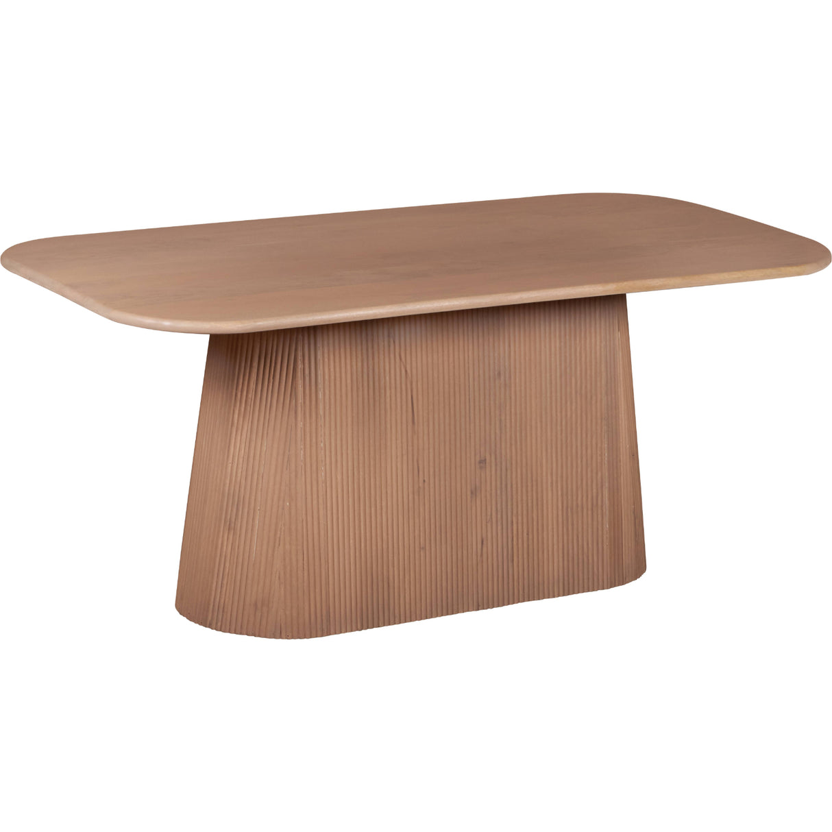 Solid Mango Wood Dining Table for 6 to 8 People Rectangular - Indus