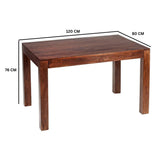 Solid Mango Wood Dining Table for 4 People - Toko