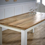Solid Mango Wood Dining Table for 4 to 6 People - Alfie