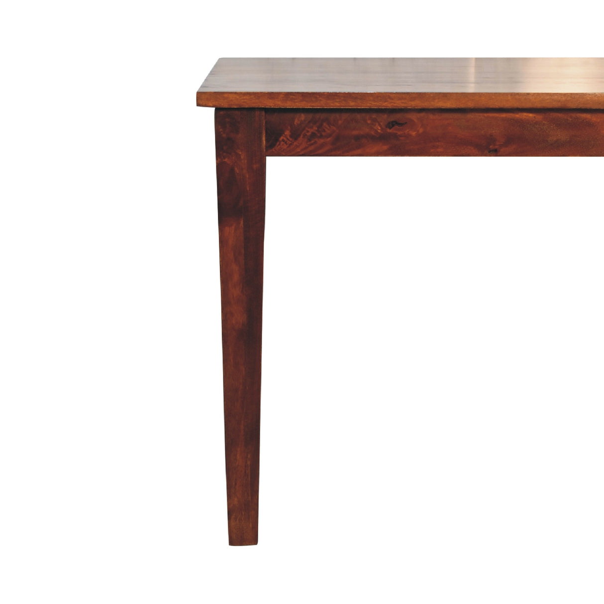 Solid Mango Wood Dining Table for 4 to 6 People Rectangular - Birmingham