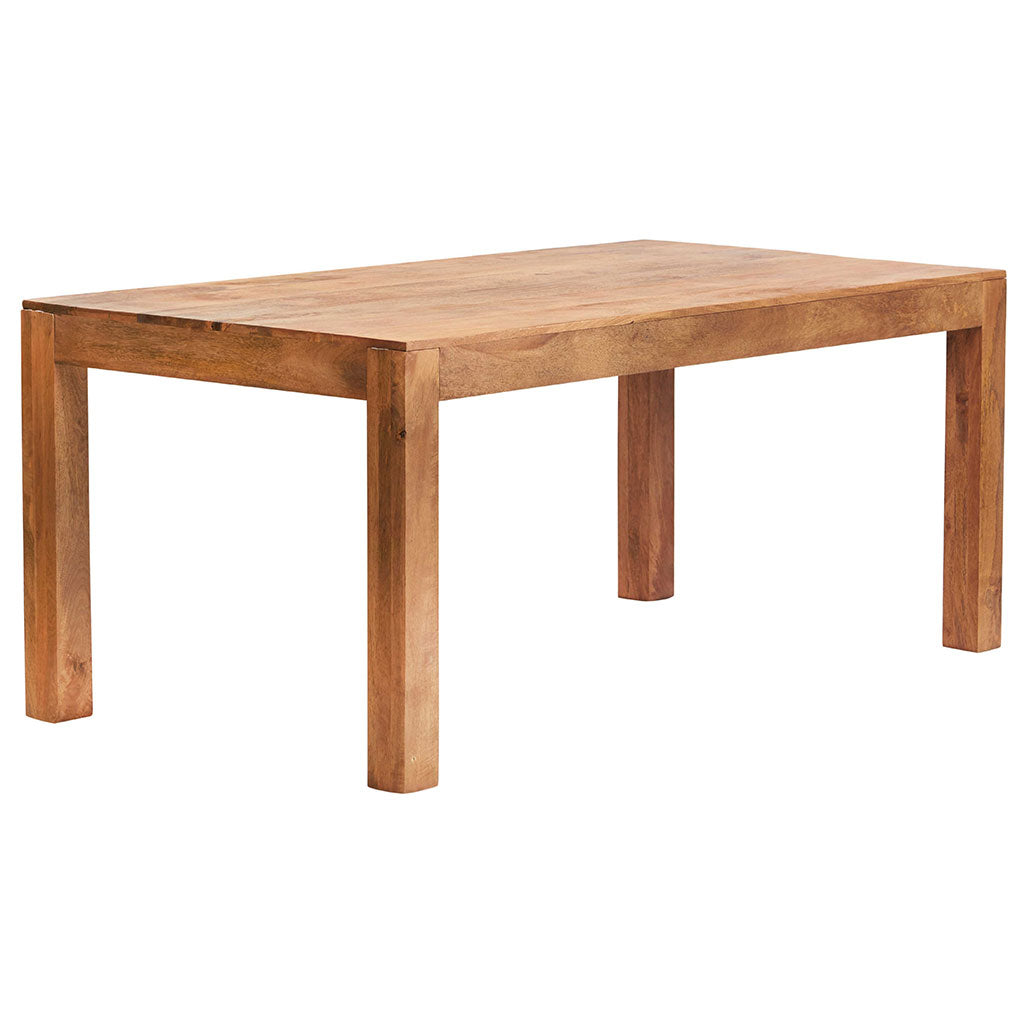 Solid Mango Wood Dining Table for 6 People - Toko