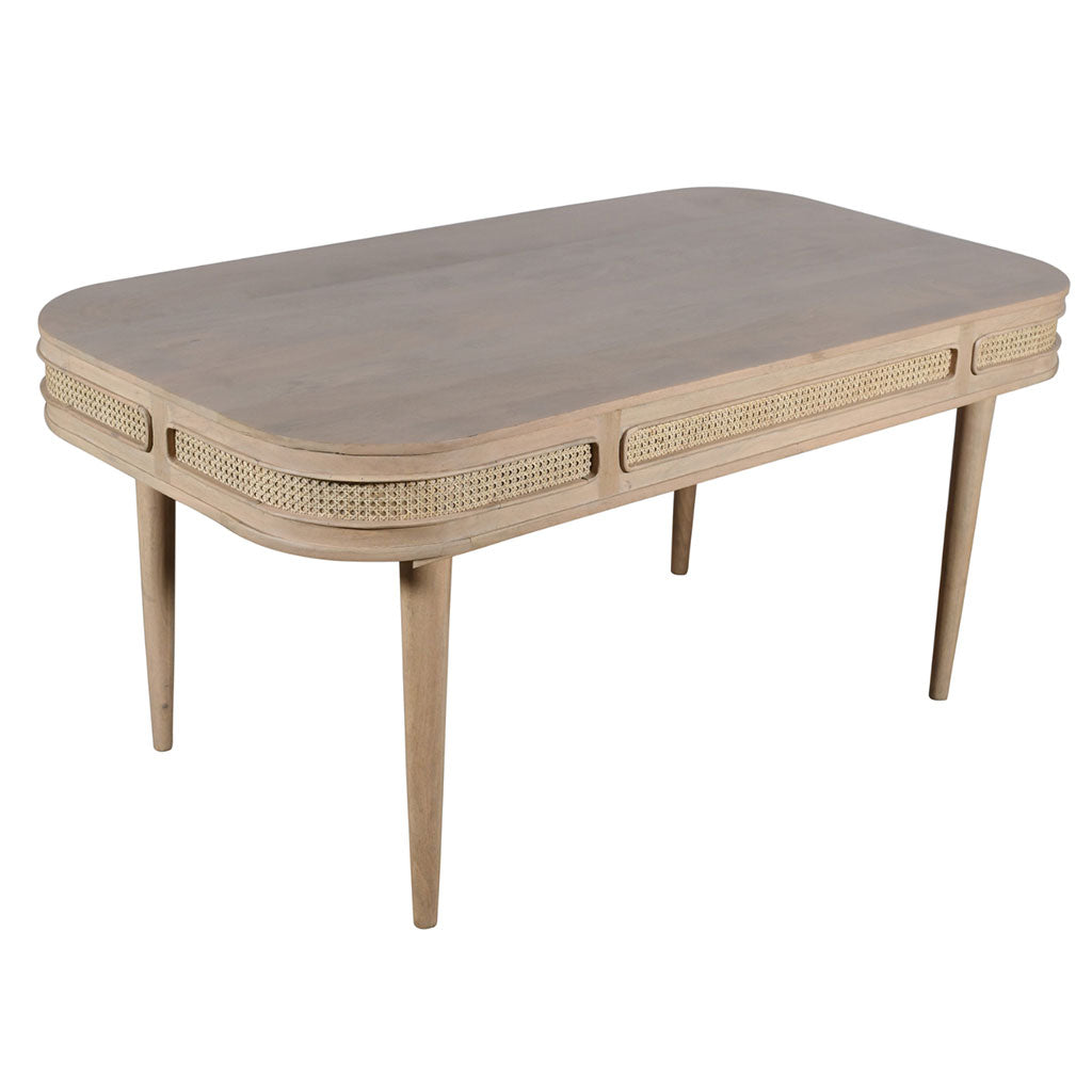 Solid Mango Wood Dining Table for 6 People - Valencia