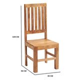 Solid Mango Wood Dining Table With 4 Chairs And 1 Bench - Toko