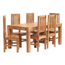 Solid Mango Wood Dining Table With 6 Chairs - Toko