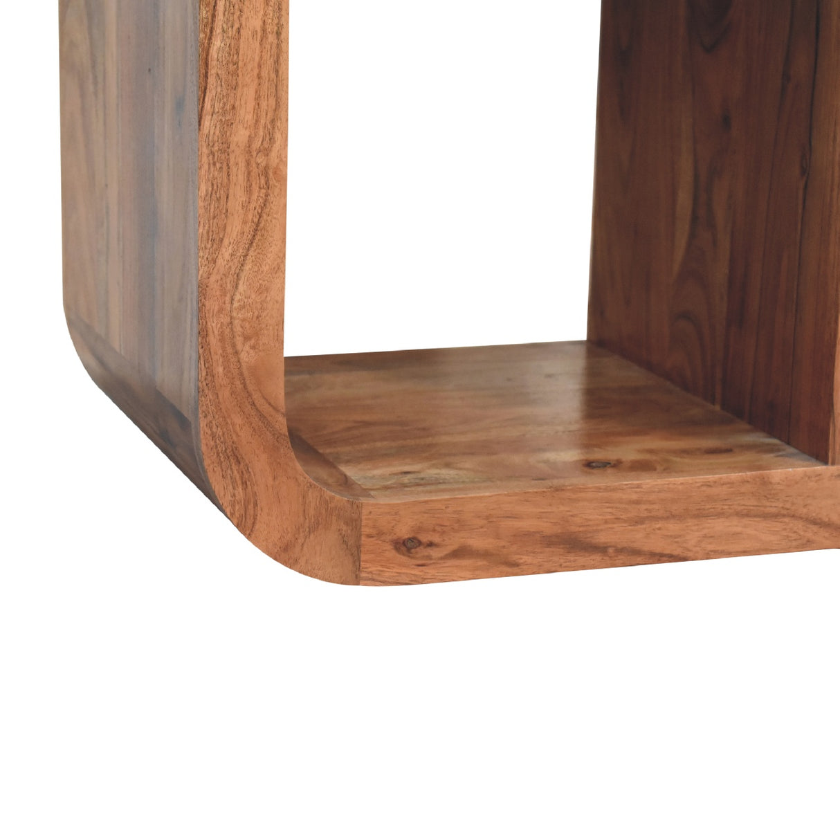 Solid Mango Wood Shelving Unit With 6 Open Compartments - Darcy