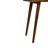 Solid Mango Wood Dressing Table With Foldable Mirror - Birmingham