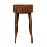 Solid Mango Wood Dressing Table With Foldable Mirror - Birmingham
