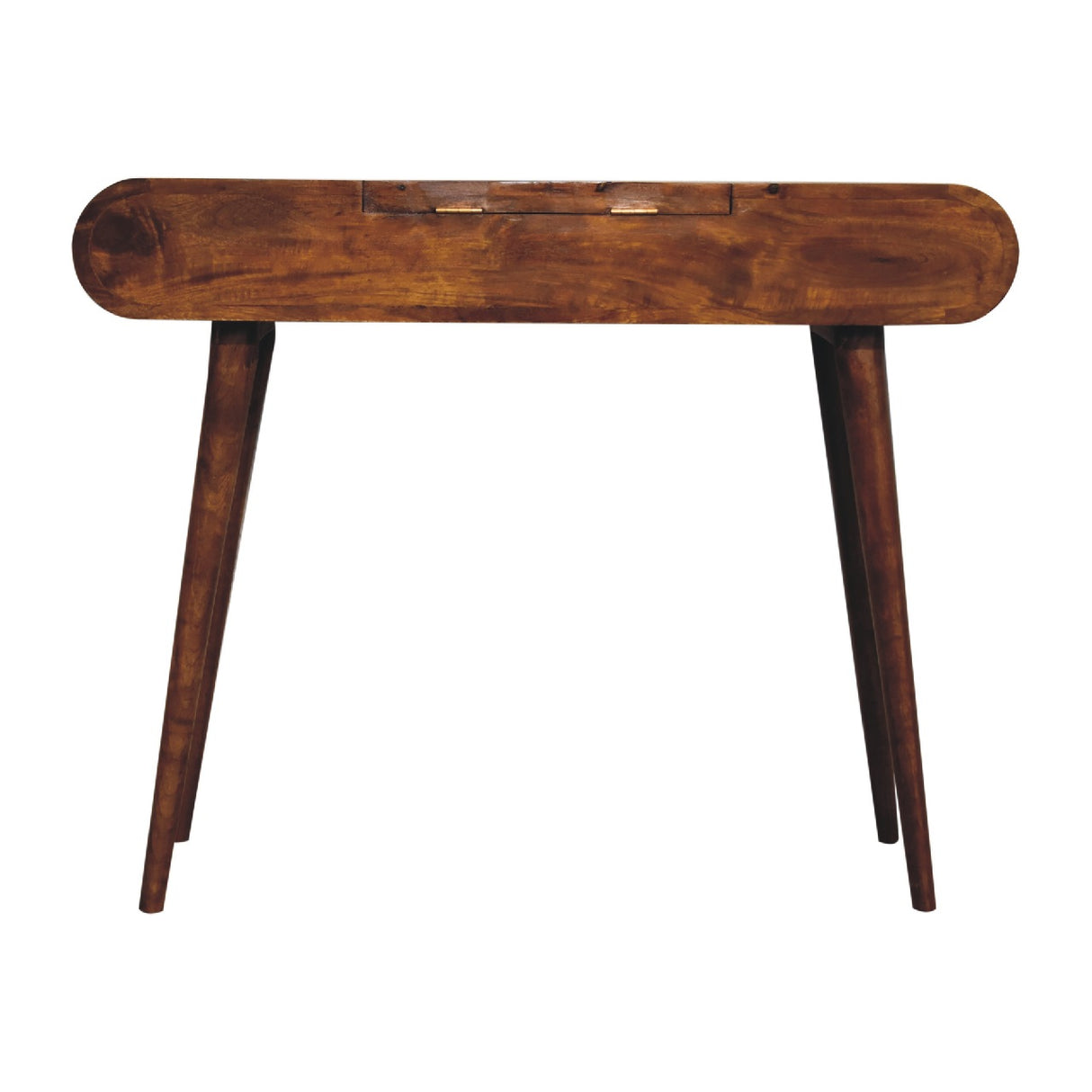 Solid Mango Wood Dressing Table With Folding Mirror - Birmingham