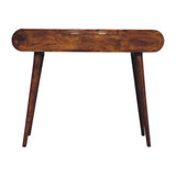 Solid Mango Wood Dressing Table With Folding Mirror - Birmingham
