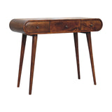 Solid Mango Wood Dressing Table With Folding Mirror - Birmingham