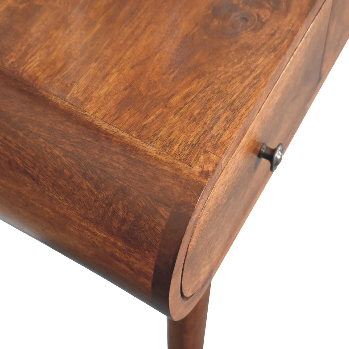 Solid Mango Wood Dressing Table With Folding Mirror - Birmingham