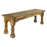 Solid Mango Wood Hallway Seating Bench - Granary