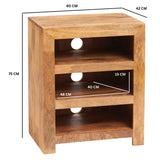 Solid Mango Wood Hi-Fi Media Unit - Toko