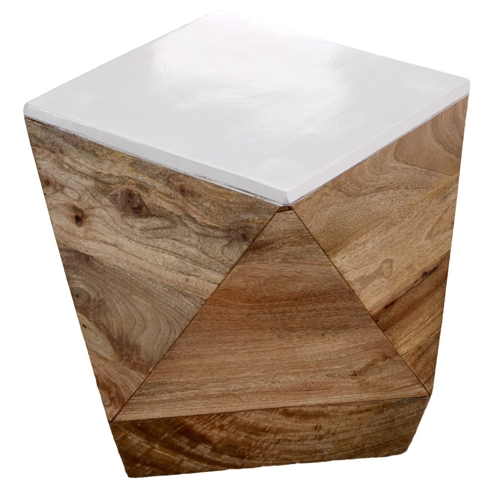 Solid Mango Wood Side Table - Alfie