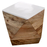 Solid Mango Wood Side Table - Alfie