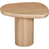Solid Mango Wood Side Table in Fluted Design - Austin