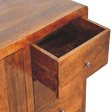 Solid Mango Wood Sideboard With 1 Door And 4 Drawers - Aspen