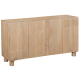 Solid Mango Wood Sideboard With 4 Doors - Austin
