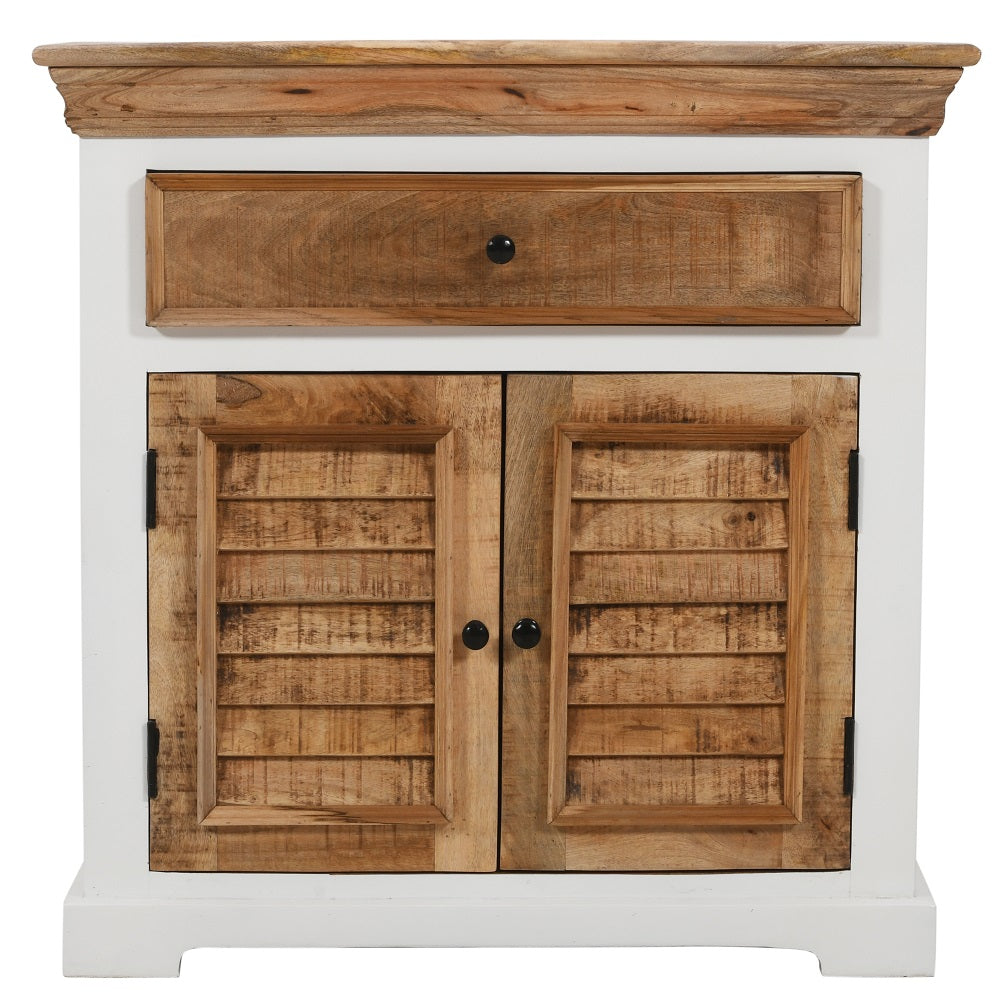 Solid Mango Wood Sideboard With 2 Doors And 1 Drawer - Alfie